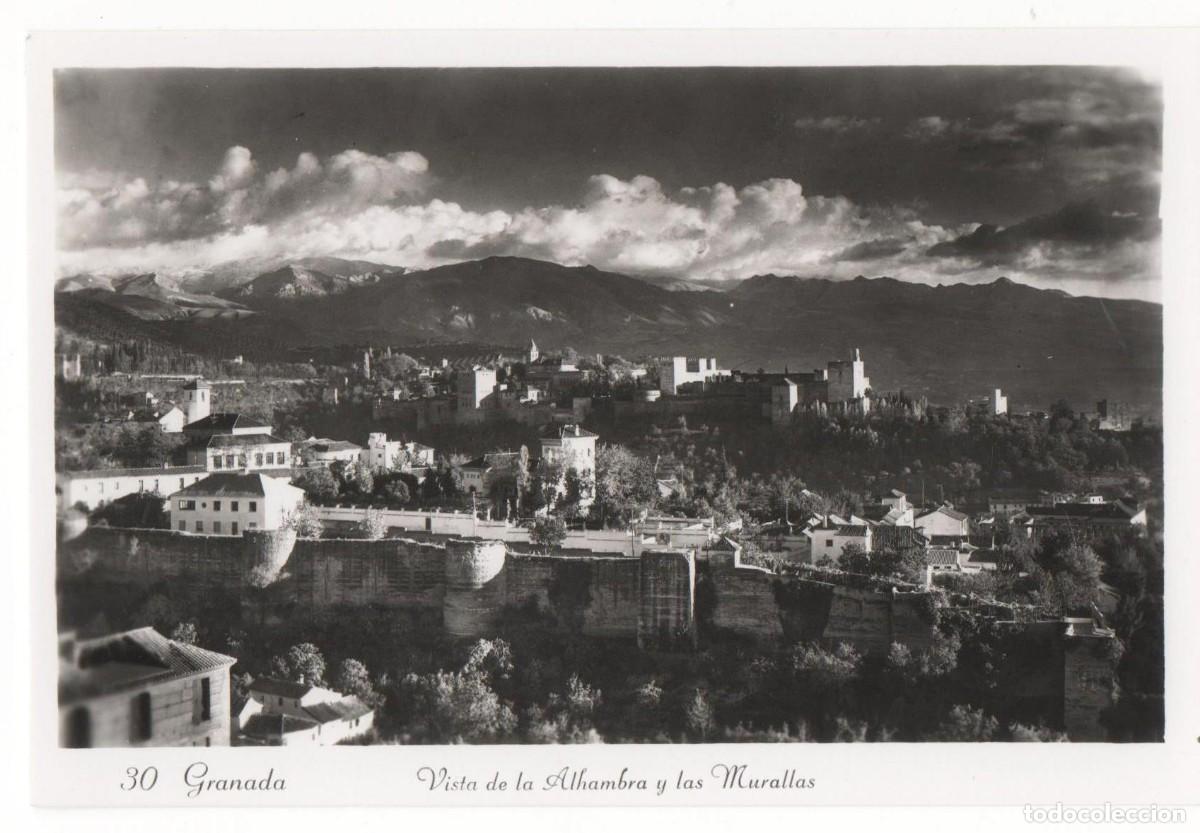 Postales: Granada- Alhambra y Murallas--sin circular - Foto 1