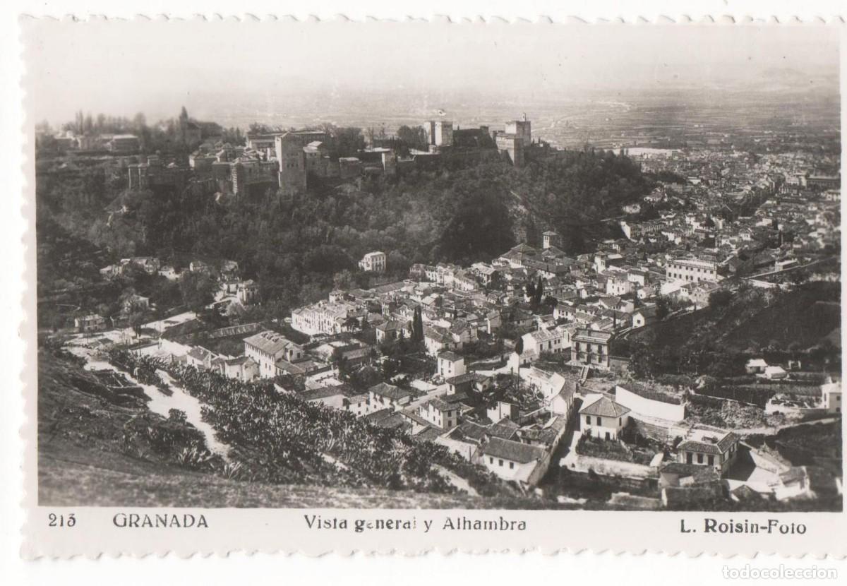 Postales: Granada- Alhambra y Vista General--sin circular - Foto 1
