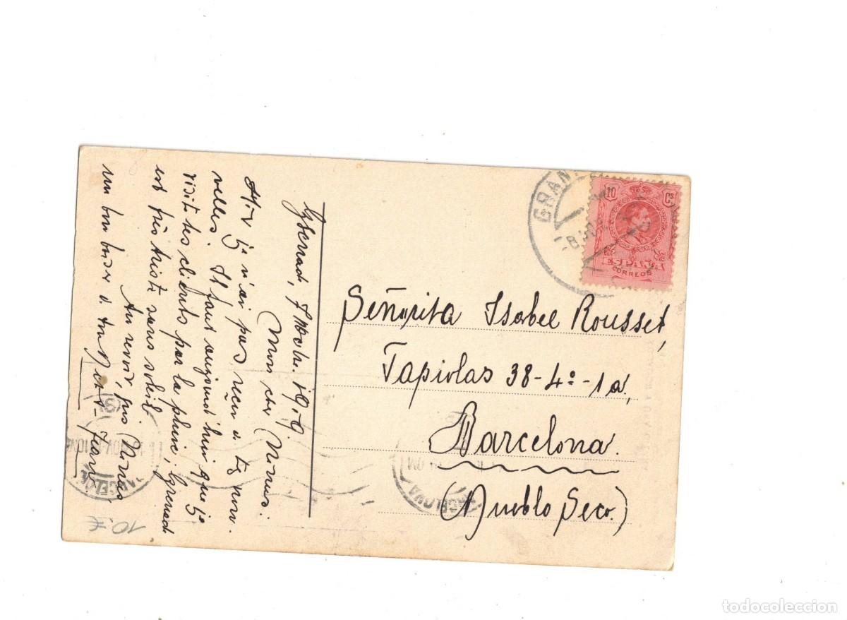 Postales: TIPOS GRANADINOS. AGUADOR Y GITANA - Foto 2