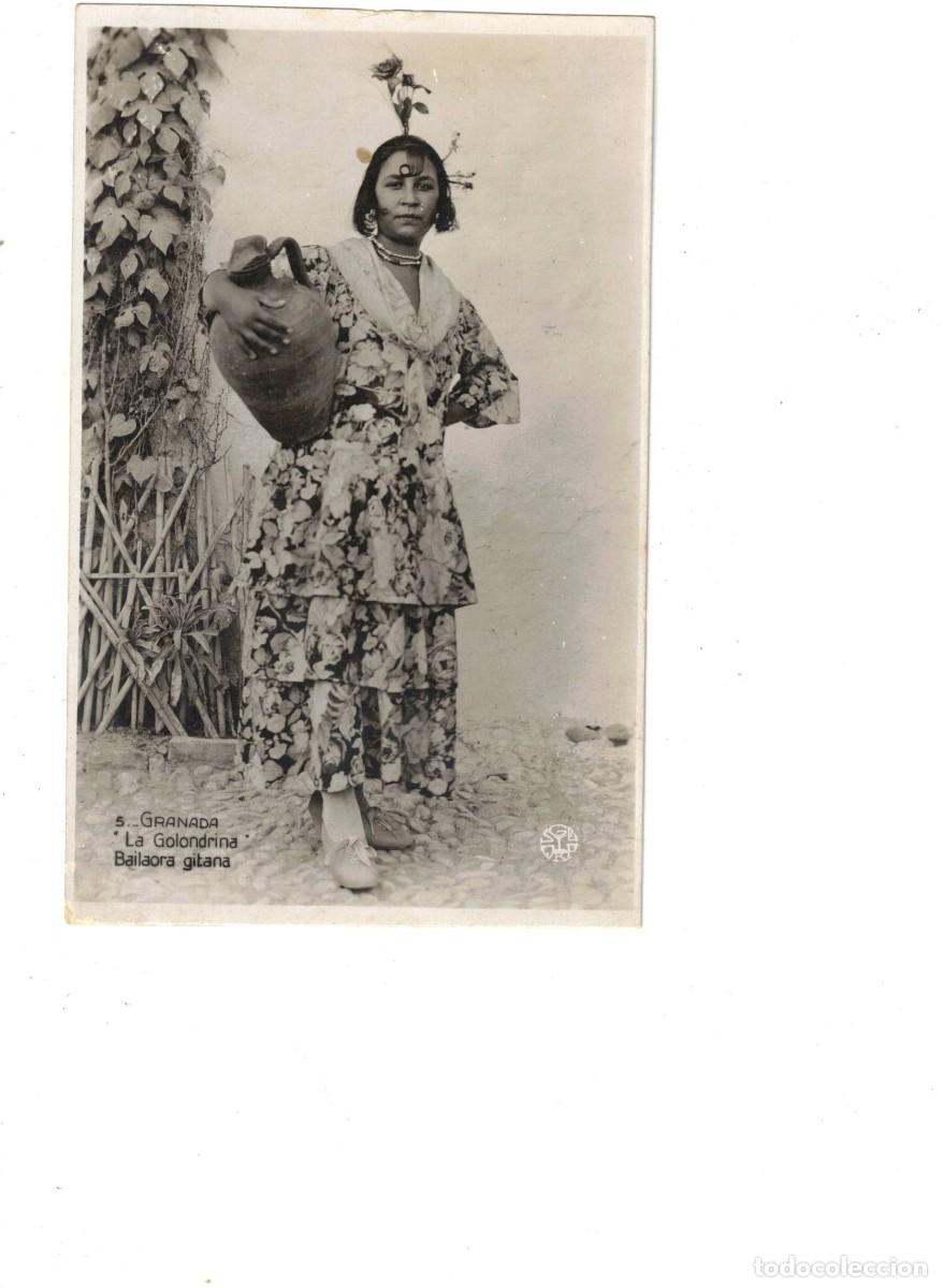 Postales: GRANADA. BAILAORA GITANA. LA GOLONDRINA - Foto 1