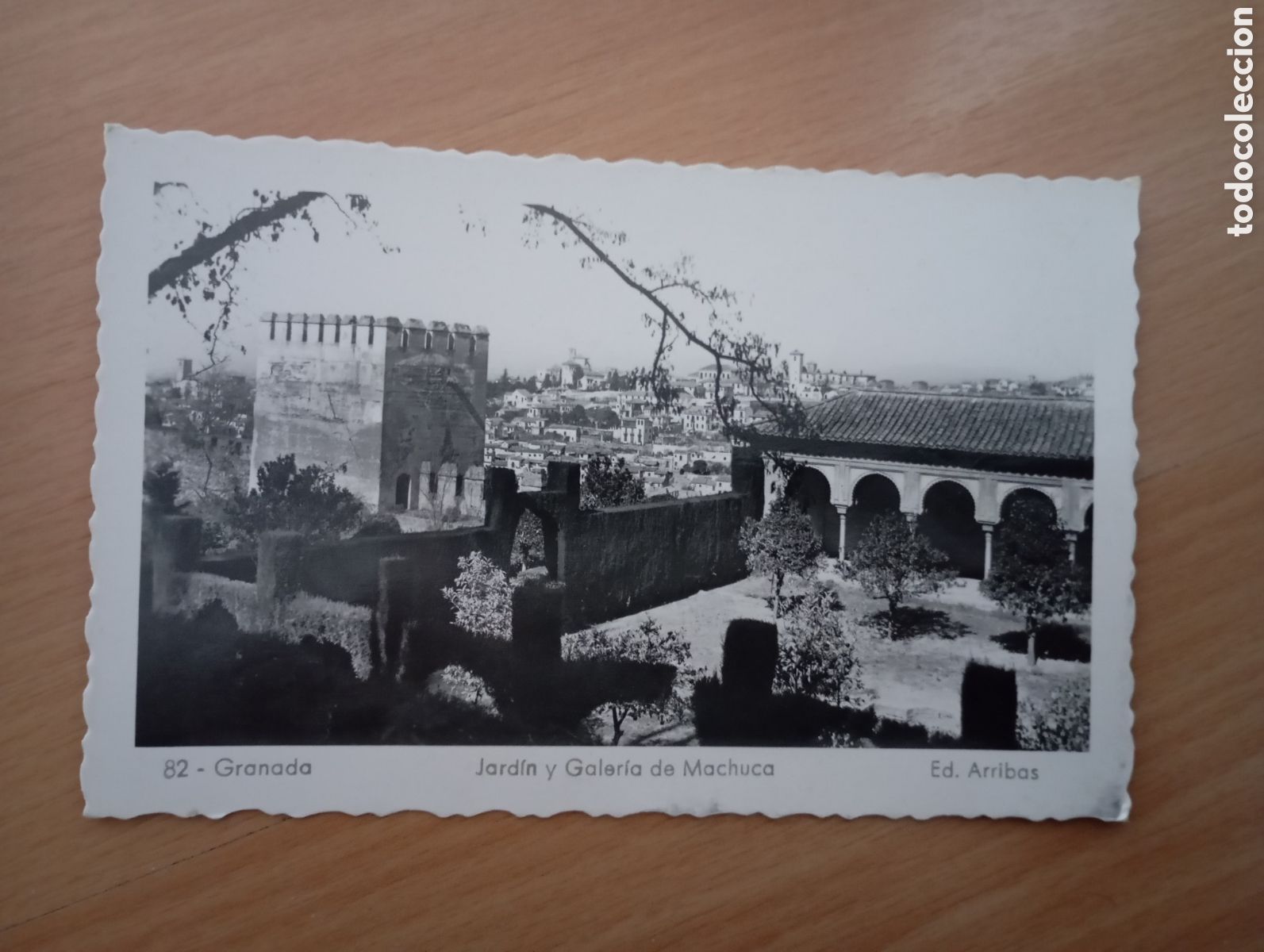 Postales: GRANADA - JARD&Iacute;N Y GALER&Iacute;A DE MACHUCA - ED. ARRIBAS