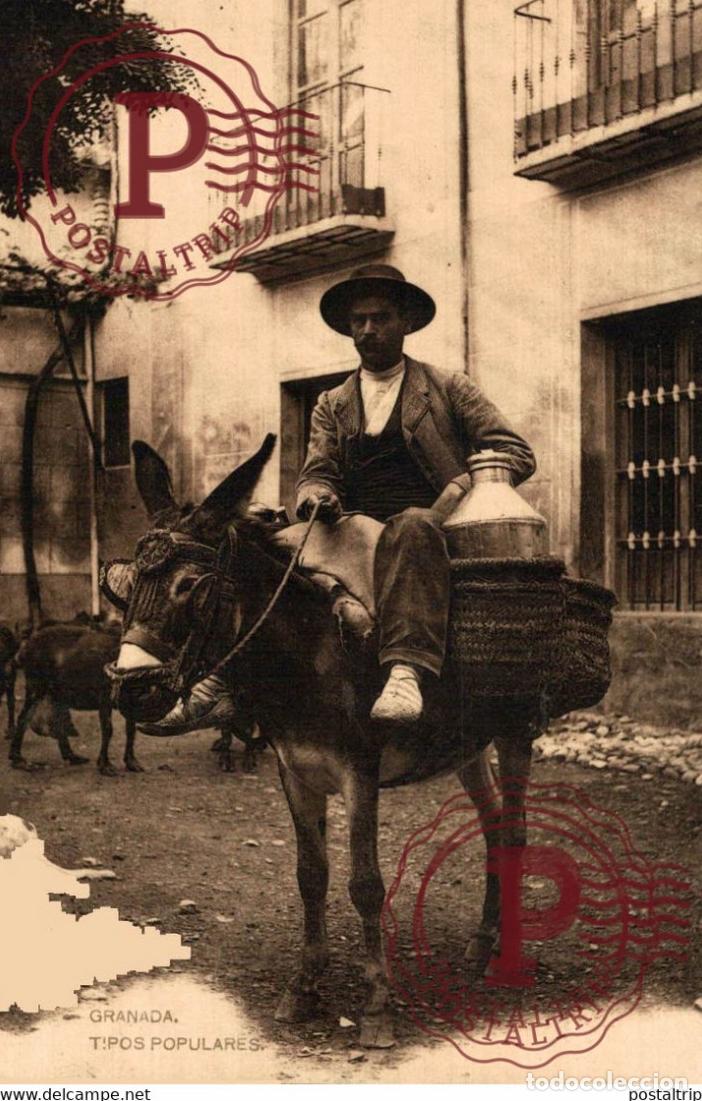 Postales: GRANADA. TIPOS POPULARES. HAUSER Y MENET. - Foto 1