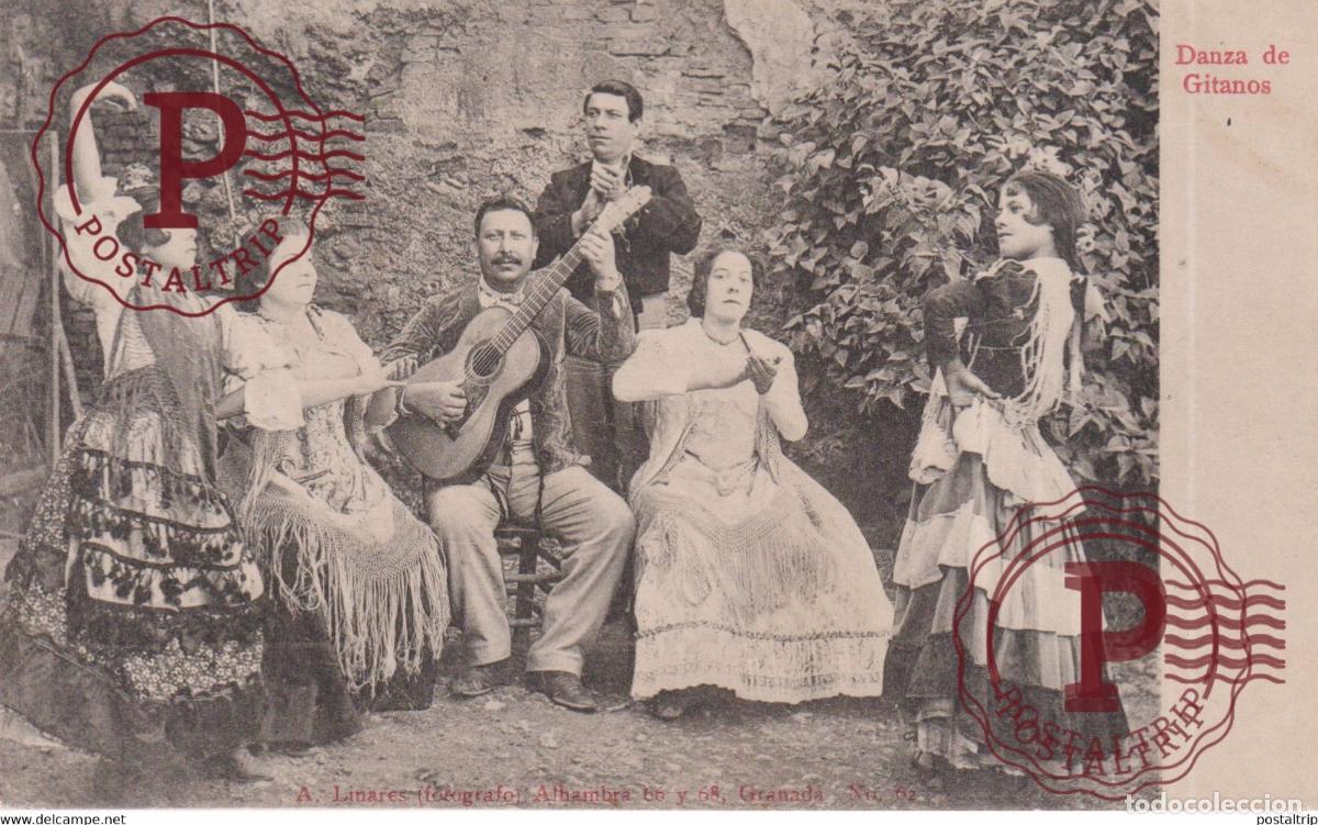 Postales: GRANADA. DANZA DE GITANOS. - Foto 1
