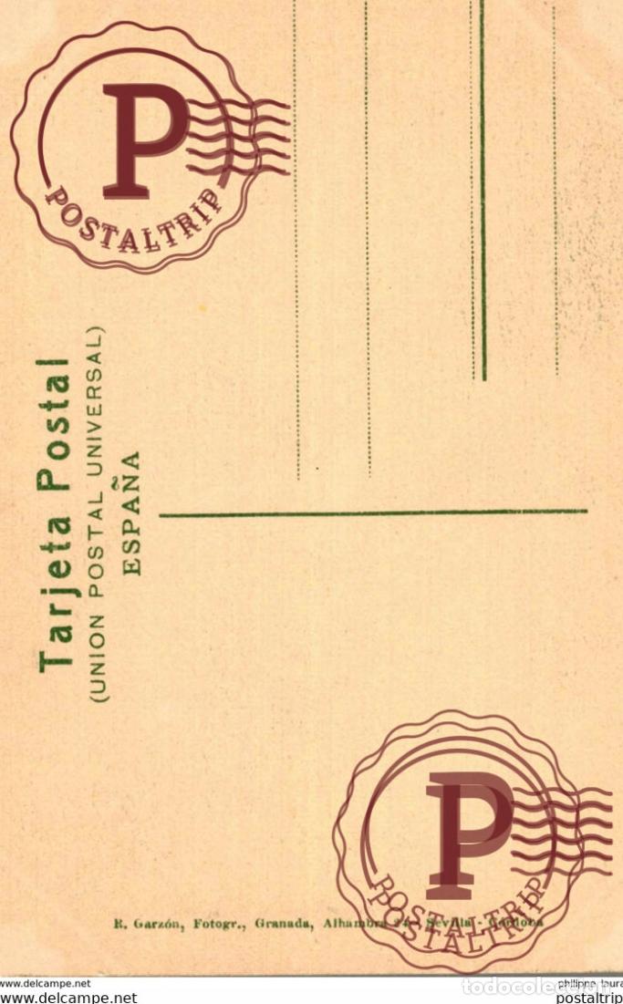Postales: GRANADA ALCAICERIA. COMERCIO DE SEDAS ARABES - Foto 2