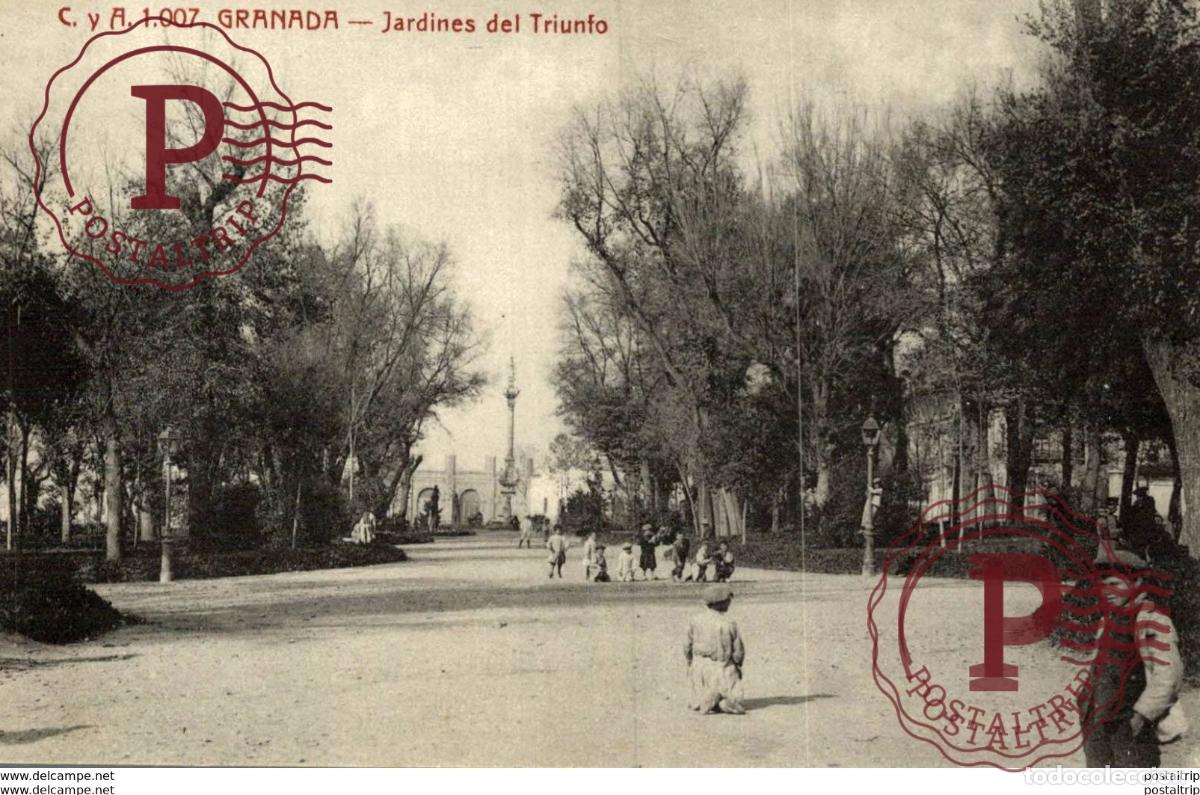 Postales: GRANADA. JARDINES DEL TRIUNFO - Foto 1