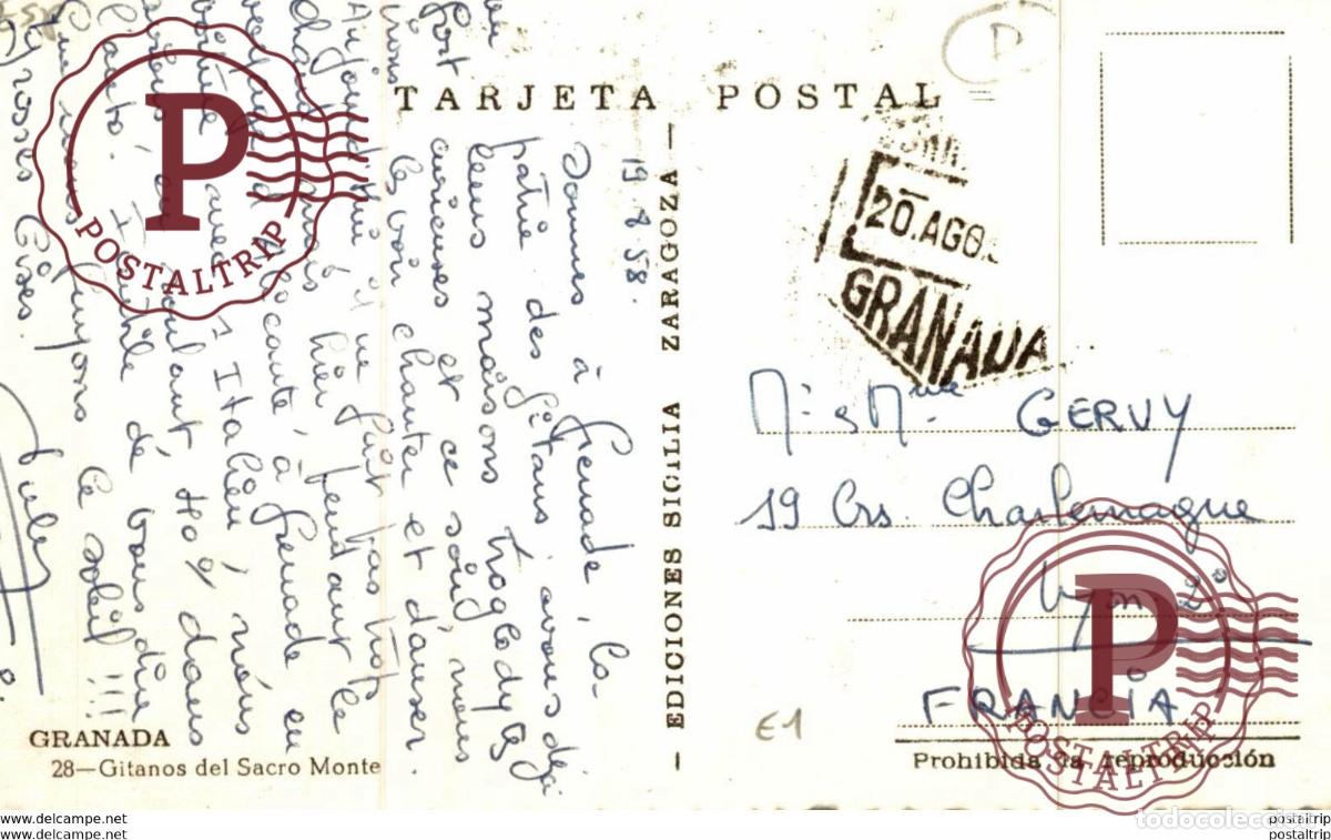 Postales: GRANADA GITANOS DEL SACROMONTE - Foto 2