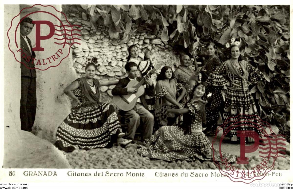 Postales: GRANADA. GITANAS DE SACROMONTE - Foto 1