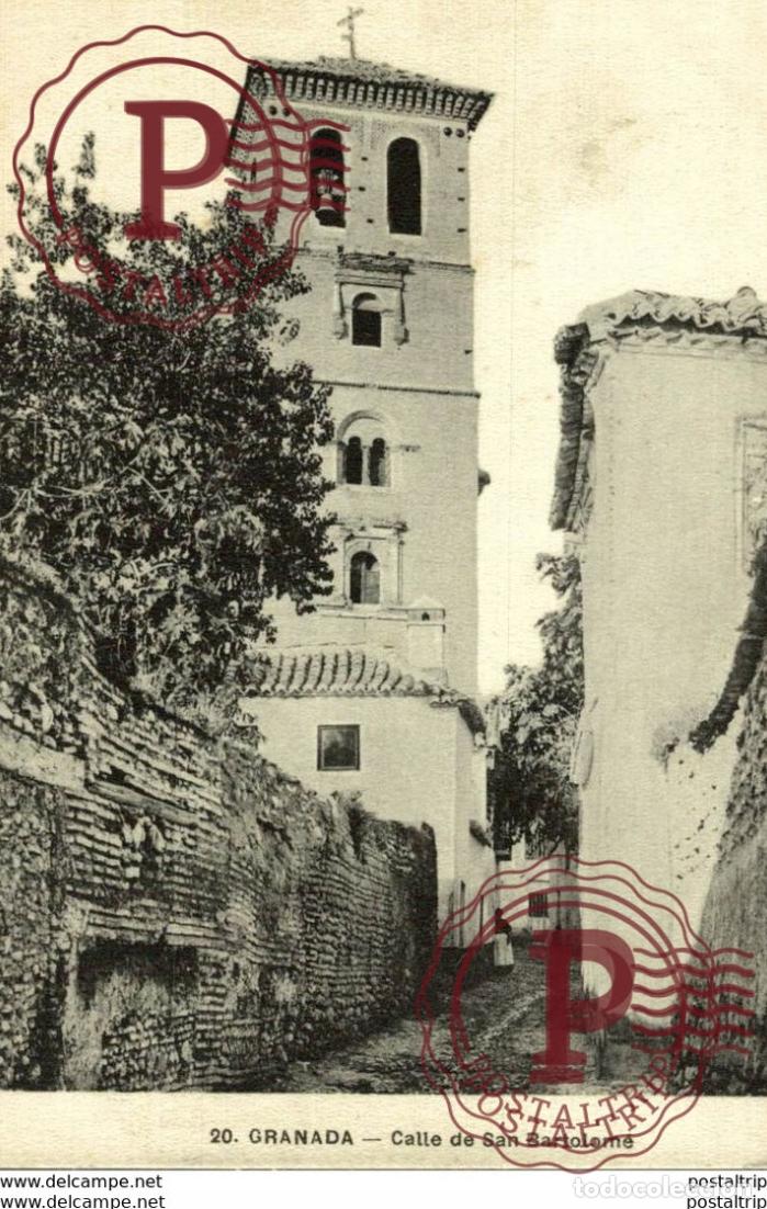 Postales: GRANADA CALLE DE SAN BARTOLOME - Foto 1