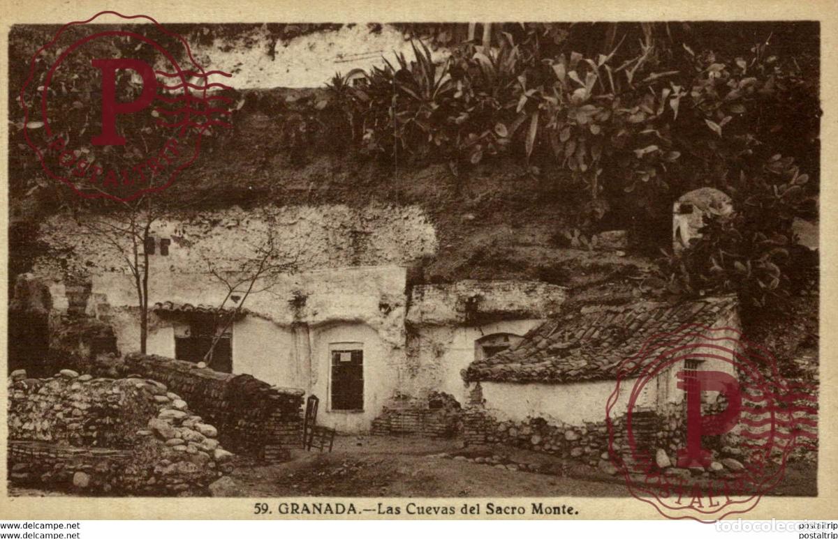 Postales: 59. GRANADA - LAS CUEVAS DEL SACRO MONTE - Foto 1