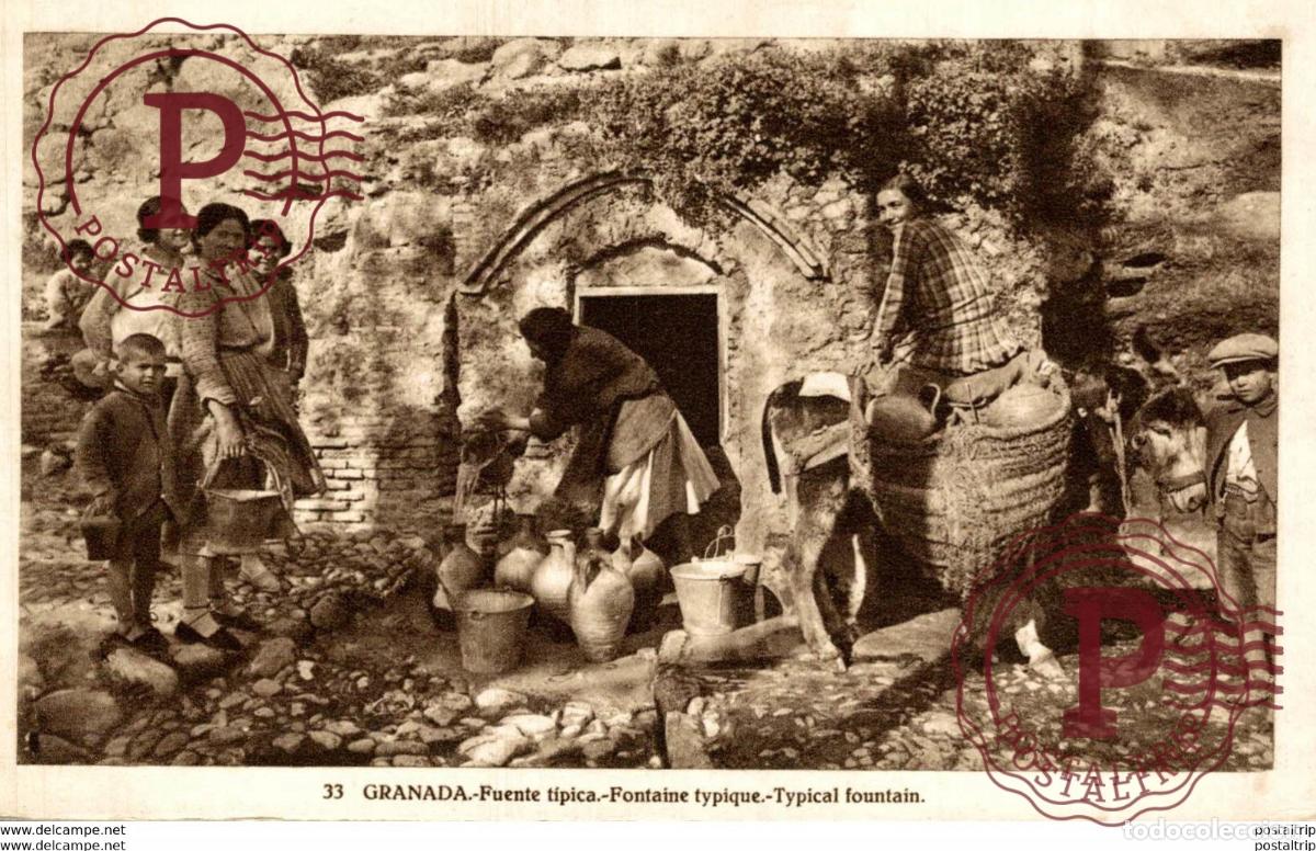 Postales: GRANADA FUENTE TIPICA - Foto 1