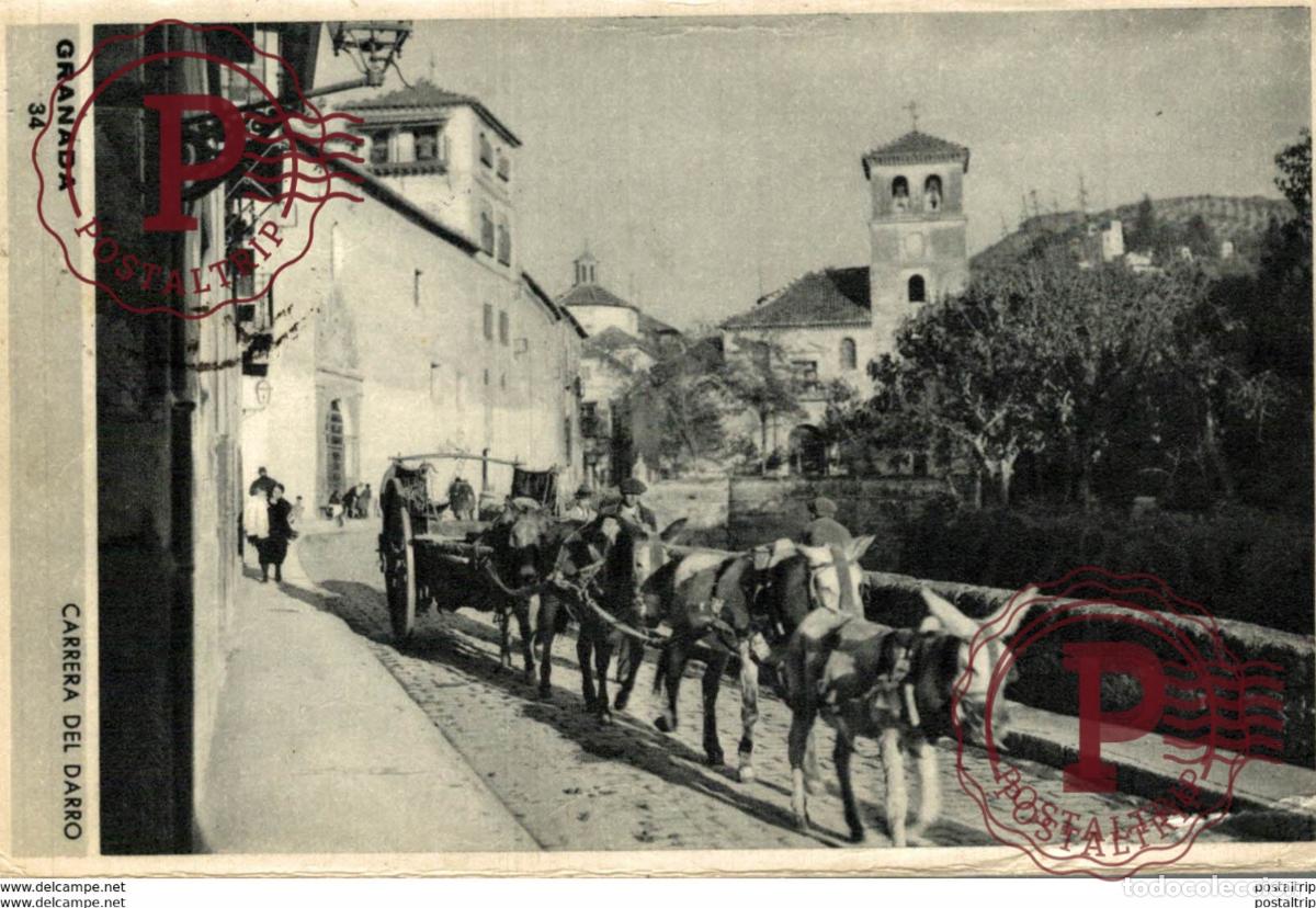 Postales: GRANADA CARRERA DEL DARRO - Foto 1