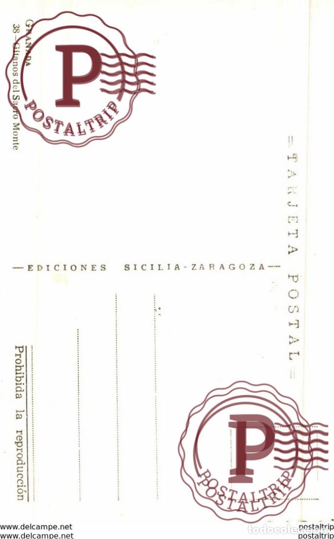 Postales: GRANADA 38 GITANOS DEL SACRO MONTE - Foto 2