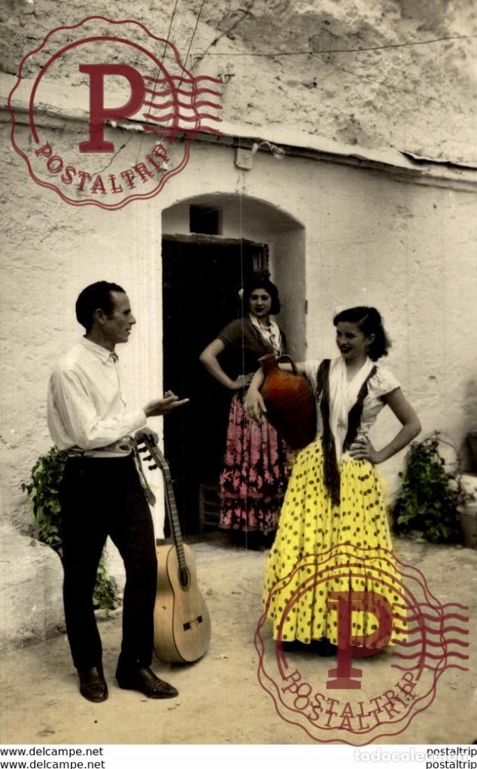 Postales: GRANADA 38 GITANOS DEL SACRO MONTE - Foto 1