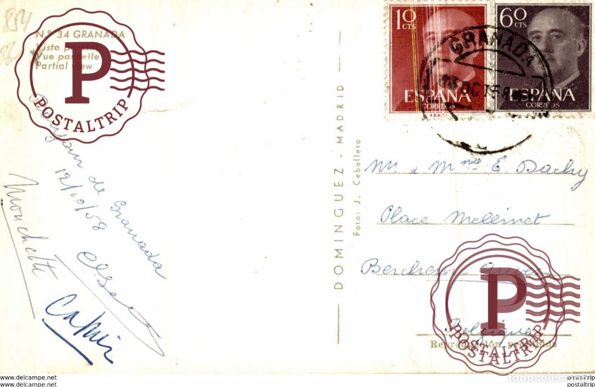 Postales: 34 GRANADA VISTA PARCIAL - Foto 2