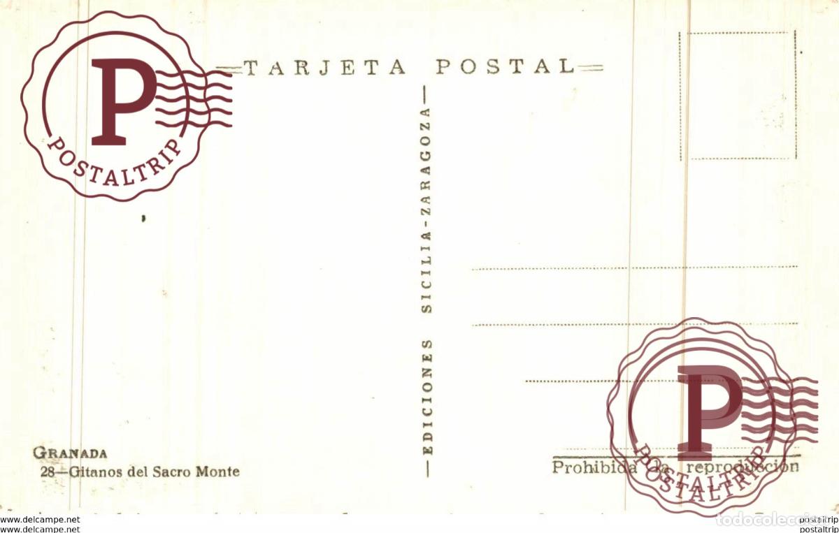 Postales: GRANADA. GITANOS DEL SACRO MONTE - Foto 2