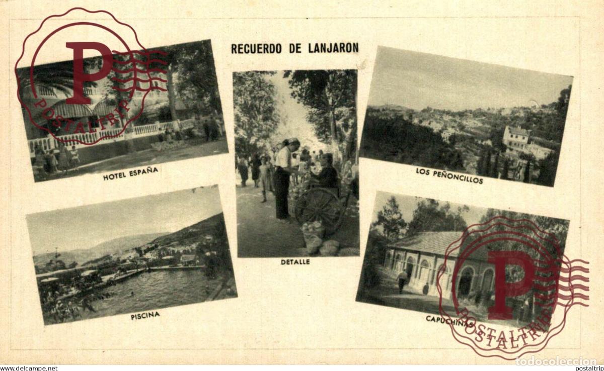 Postales: GRANADA. LANJARON. RECUERDO DE LANJARON. - Foto 1