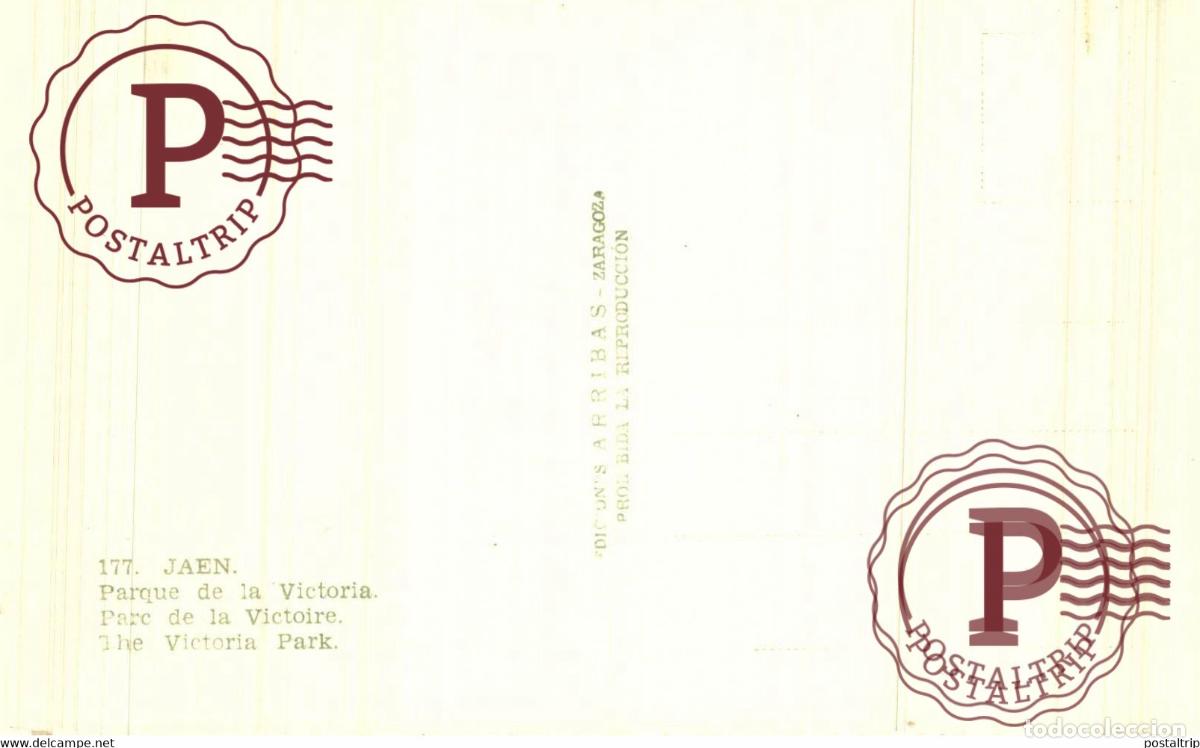 Postales: JAEN. PARQUE DE LA VICTORIA. - Foto 2
