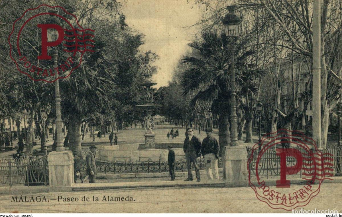 Postales: MALAGA. PASEO DE LA ALAMEDA - Foto 1