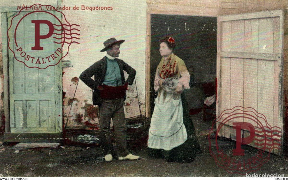 Postales: MALAGA. VENDEDOR DE BOQUERONES. - Foto 1
