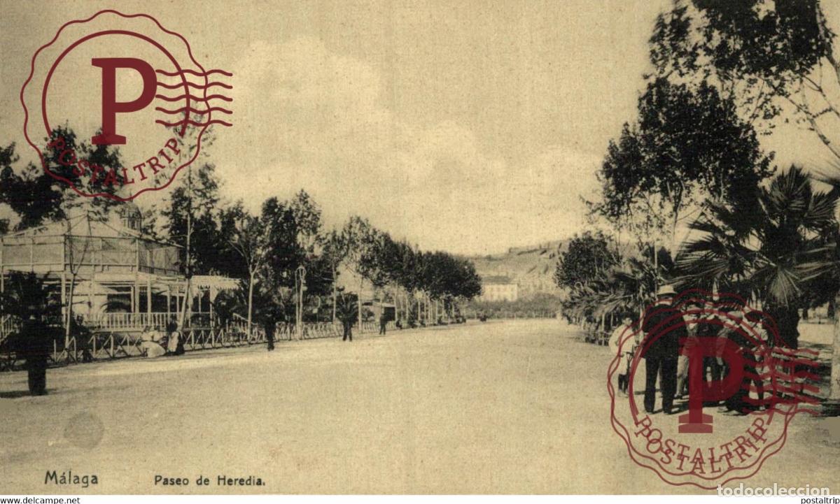 Postales: MALAGA. PASEO DE HEREDIA. - Foto 1