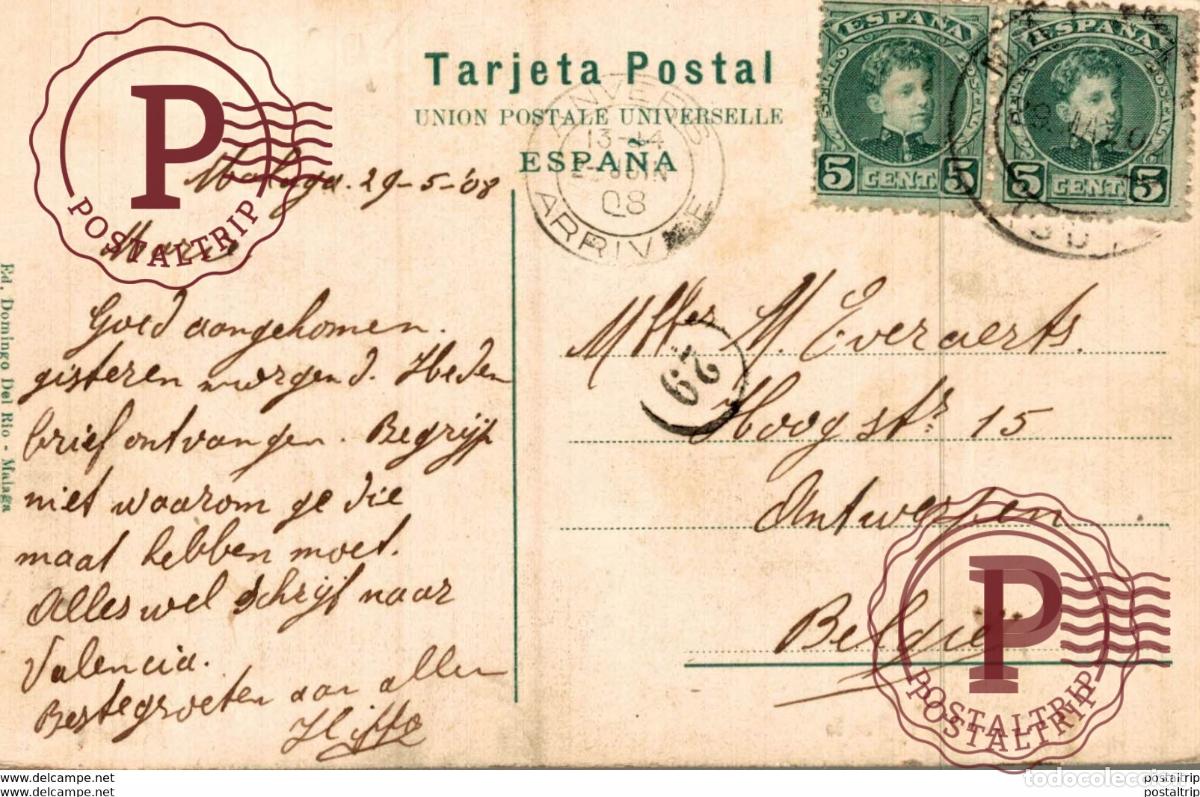 Postales: MALAGA - LA CORACHA Y EL PUERTO - Foto 2