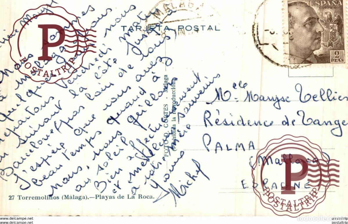 Postales: M&Aacute;LAGA - TORREMOLINOS PLAYAS DE LA ROCA - Foto 2