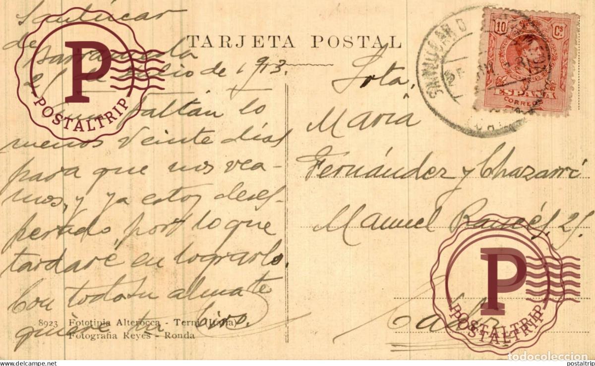 Postales: M&Aacute;LAGA. RONDA. PUERTA DE LA ALMOCABAR - Foto 2