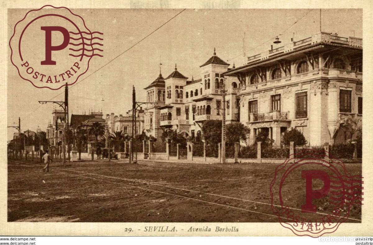Postales: SEVILLA. AVENIDA BORBOLLA - Foto 1