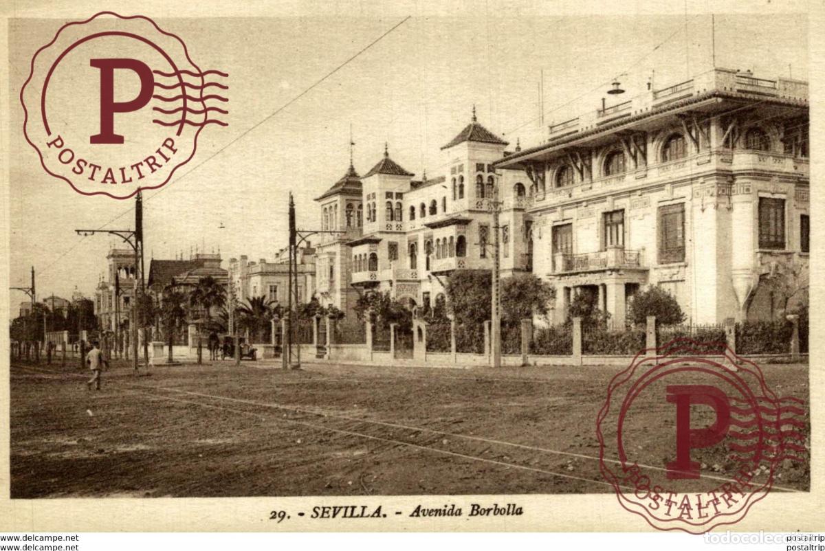 Postales: SEVILLA AVENIDA BORBOLLA - Foto 1