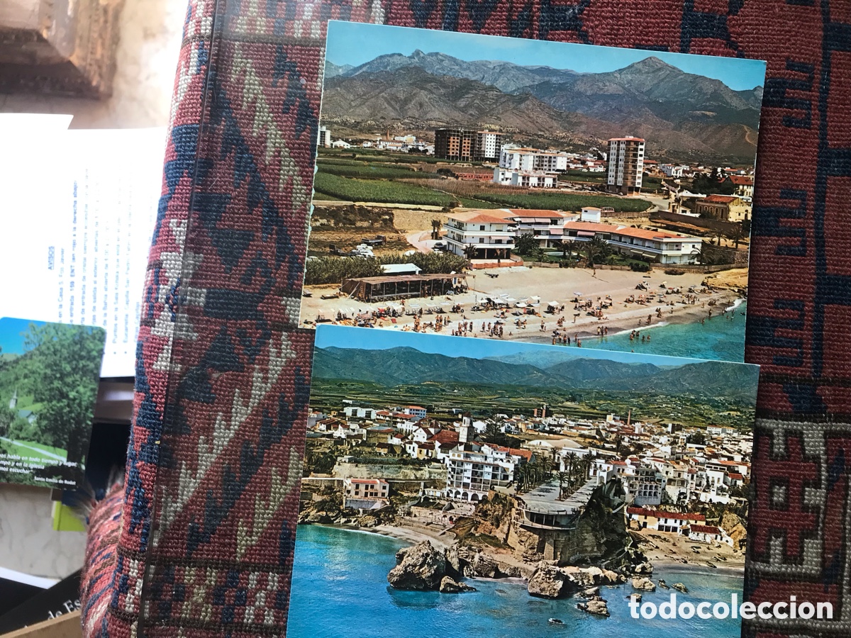 Postales: Postales de Nerja. Dos postales - Foto 1