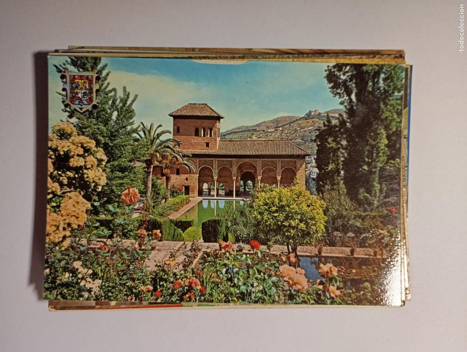 Postcards: POSTAL DE GRANADA. ALHAMBRA TORRE DE LAS DAMAS Y JARD&Iacute;N. TDKP26C