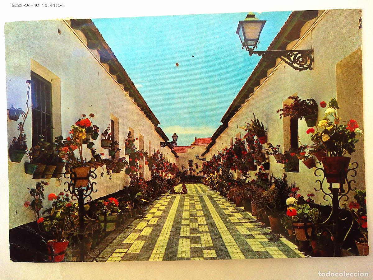 Postcards: POSTAL DE MALAGA ( COSTA DEL SOL ): CALLE TIPICA . A&Ntilde;OS 60