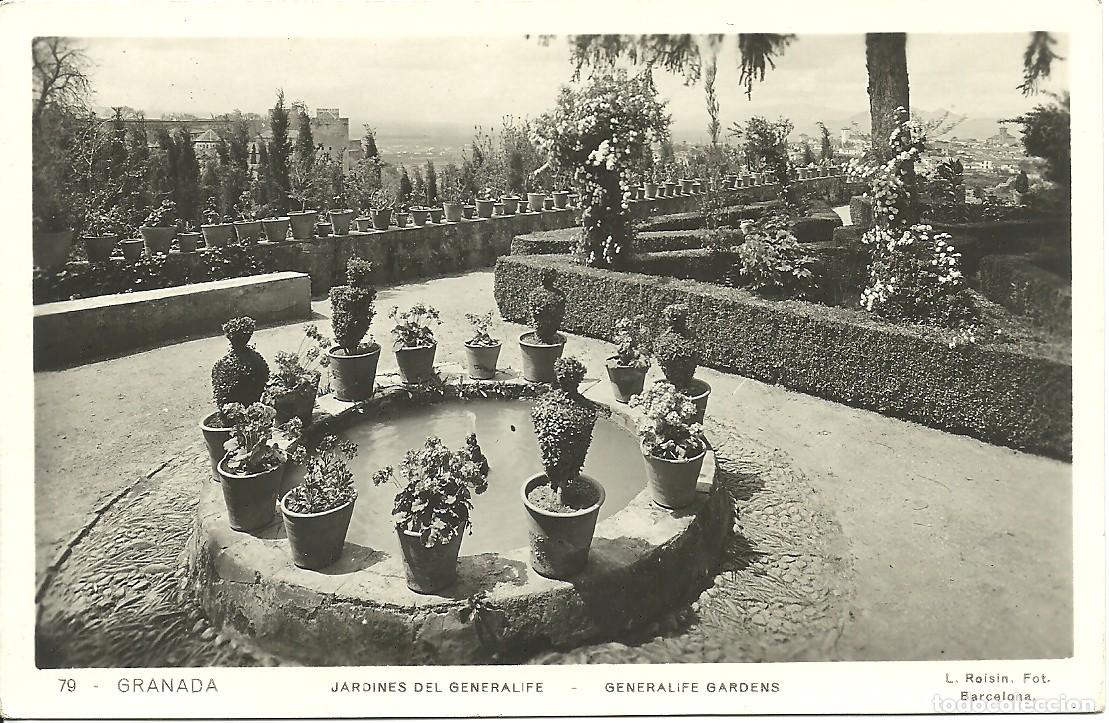 Postales: Granada - Jardines del Generalife - Ed. Roisin - Foto 1