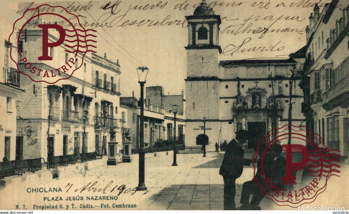 Postales: CADIZ. CHICLANA, PLAZA DE JESUS NAZARENO