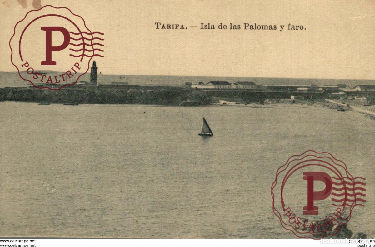 Postales: TARIFA. ISLA DE LAS PALOMAS Y FARO - Foto 1