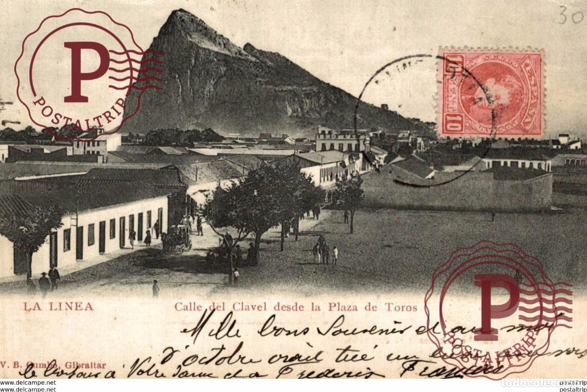 Postales: LA L&Iacute;NEA CALLE DEL CLAVEL DESDE LA PLAZA DE TOROS