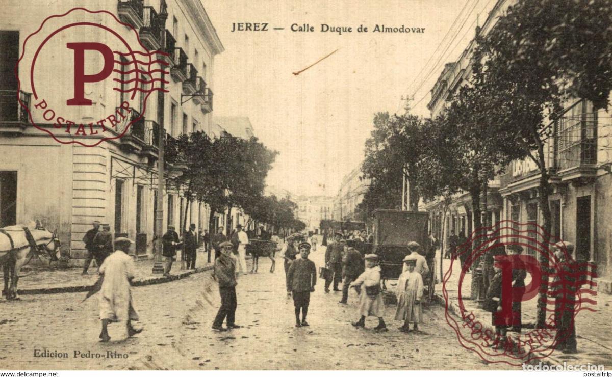 Postais: CADIZ. JEREZ DE LA FRONTERA. CALLE DEL DUQUE DE ALMODOVAR.