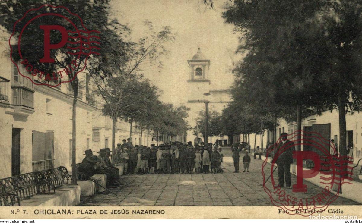 Postales: CADIZ. CHICLANA. PLAZA DE JESUS NAZARENO.