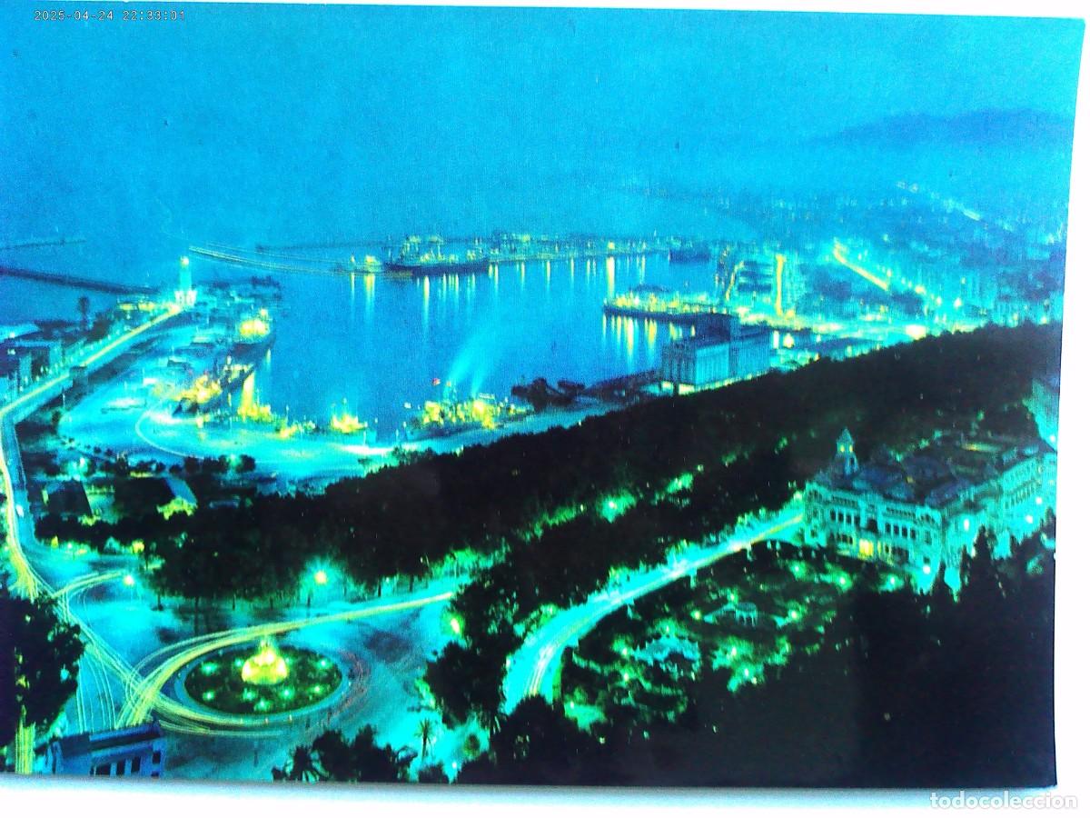 Postcards: POSTAL DE MALAGA ( COSTA DEL SOL ): VISTA DE NOCHE . A&Ntilde;OS 60 , DE ZERKOWITZ