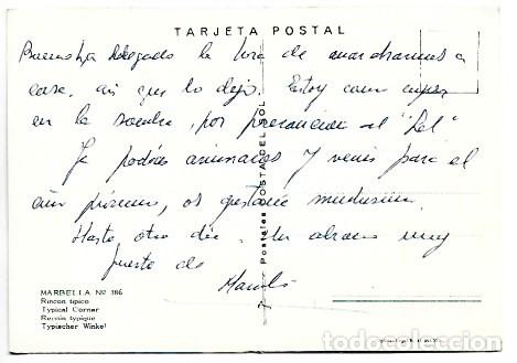 Postales: RINCON TIPICO / TYPICAL CORNER.- MARBELLA - MALAGA - Foto 2