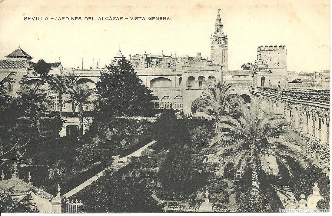 Postales: Sevilla - Jardines del Alcazar - Vista General