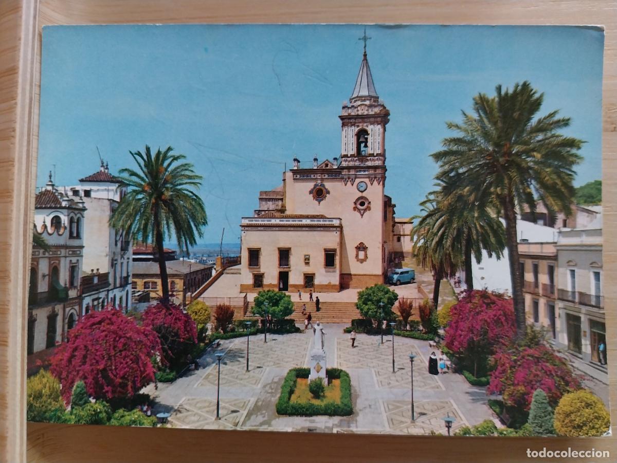 Postales: PLAZA DE SAN PEDRO HUELVA ED GARRABELLA 3 ESCRITA A&Ntilde;OS 60 70 ANIMADA MONJA FURGONETA