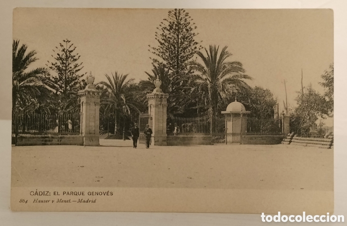 Postales: C&aacute;diz,el parque Genov&eacute;s - Foto 1