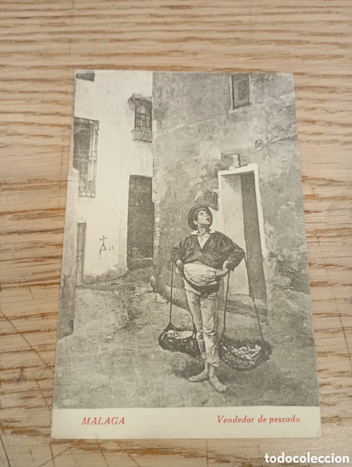 Postales: M&Aacute;LAGA - VENDEDOR DE PESCADO - EDICI&Oacute;N FERRER ESCOBAR