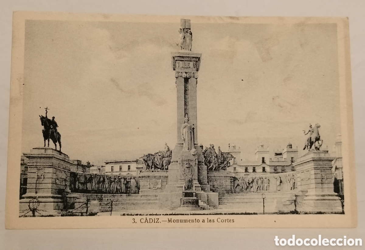 Postales: C&aacute;diz, monumento a las cortes - Foto 1