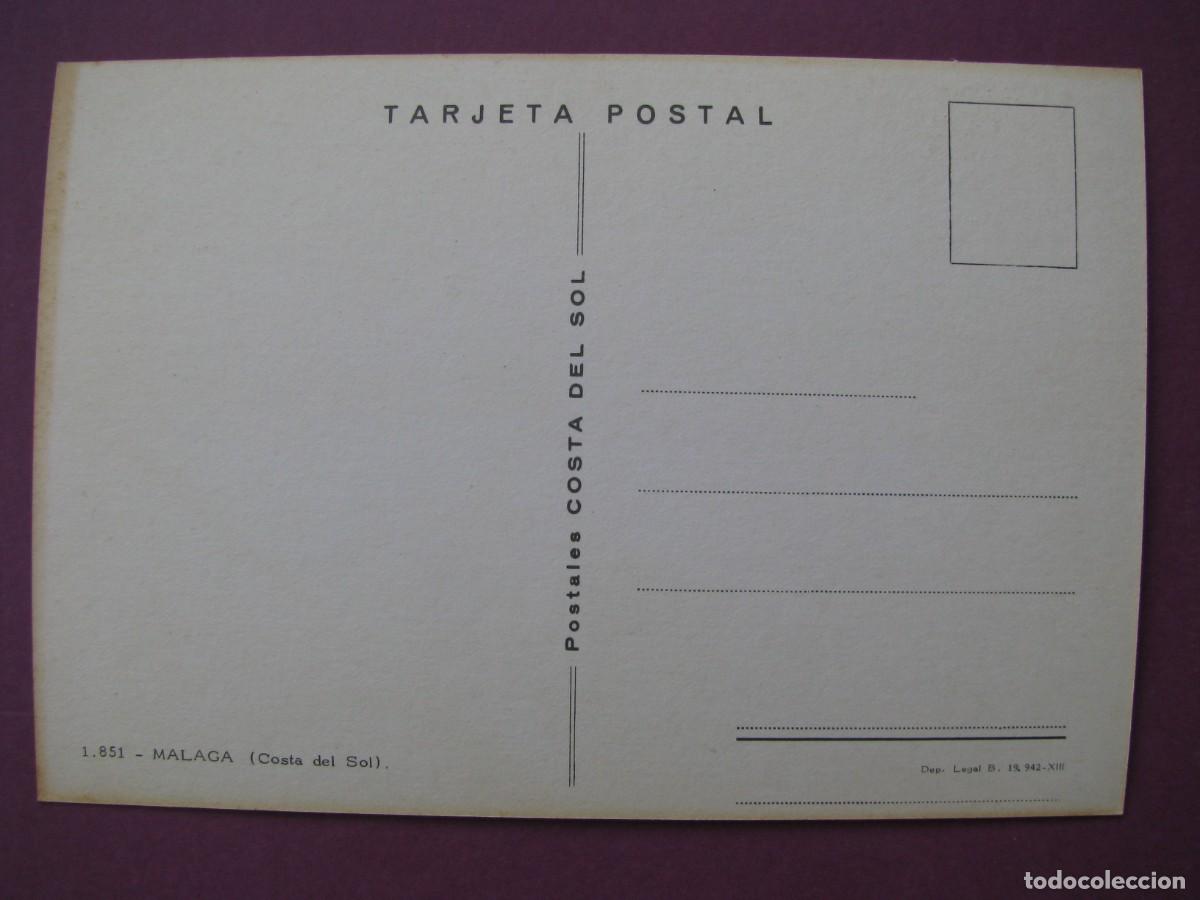 Postales: POSTAL DE MALAGA. POSTALES COSTA DEL SOL. - Foto 2