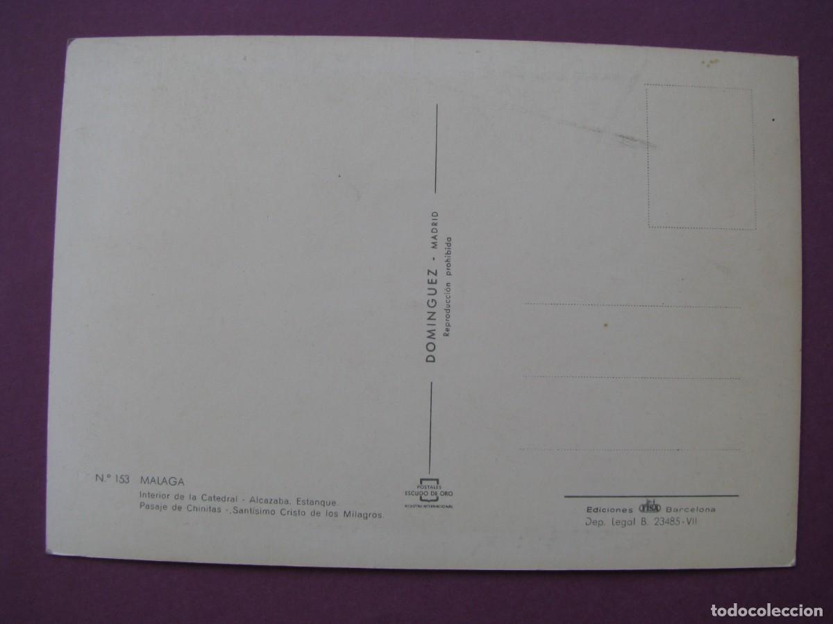 Postales: POSTAL DE MALAGA. DOMINGUEZ. 153 - Foto 2