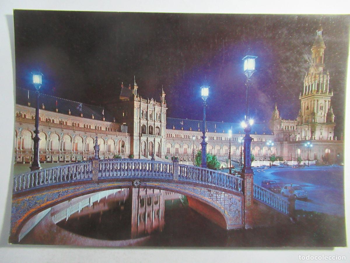 Postales: Sevilla - Plaza de Espa&ntilde;a. Vista parcial - S/C
