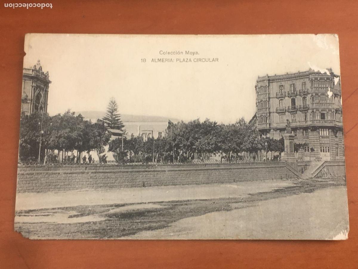 Postales: almeria plaza circular coleccion moya postal original antigua