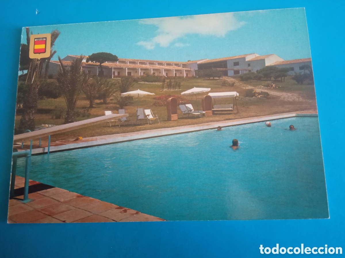 Postales: Antigua postal fotogr&aacute;fica, Parador Nacional Crist&oacute;bal Colon, Mazagon - Moger